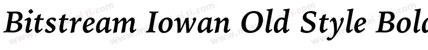 Bitstream Iowan Old Style Bold Italic BT字体转换